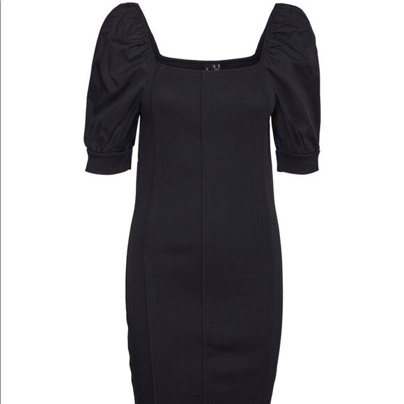 VERO MODA - GIN SQUARE NECK PUFF SLEEVES MINIDRESS - Picture 1 of 3